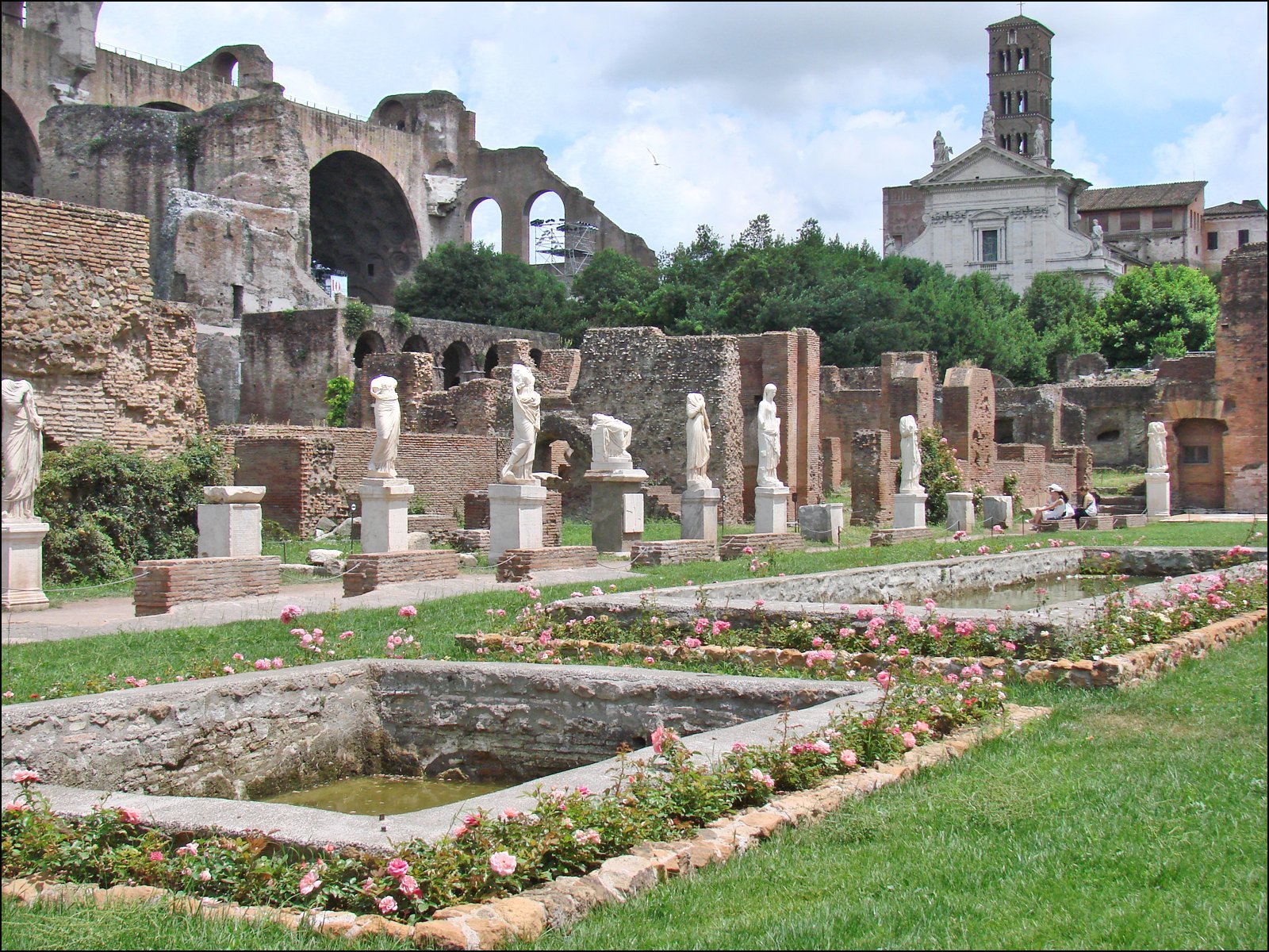 La maison des Vestales (Forum Romain) à Rome