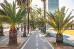 Piste cyclable Port Olympique Barcelone
