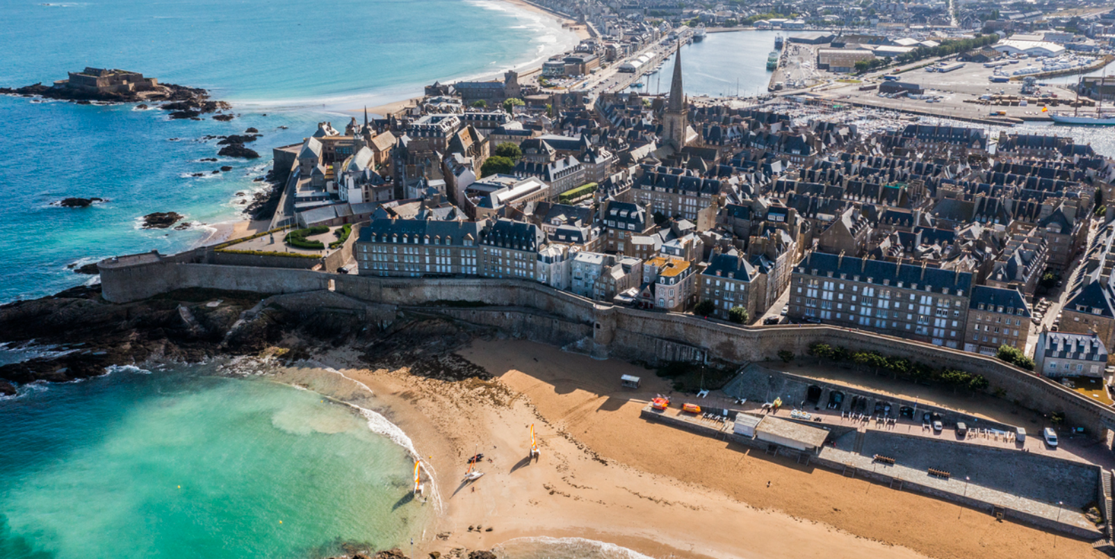 Saint Malo vue aérienne