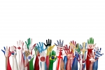 Mains et drapeaux