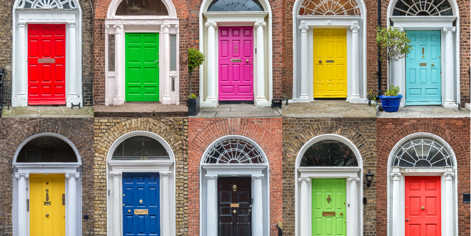 Les Portes colorées de Dublin