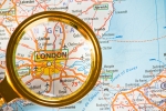 Londres sur une carte