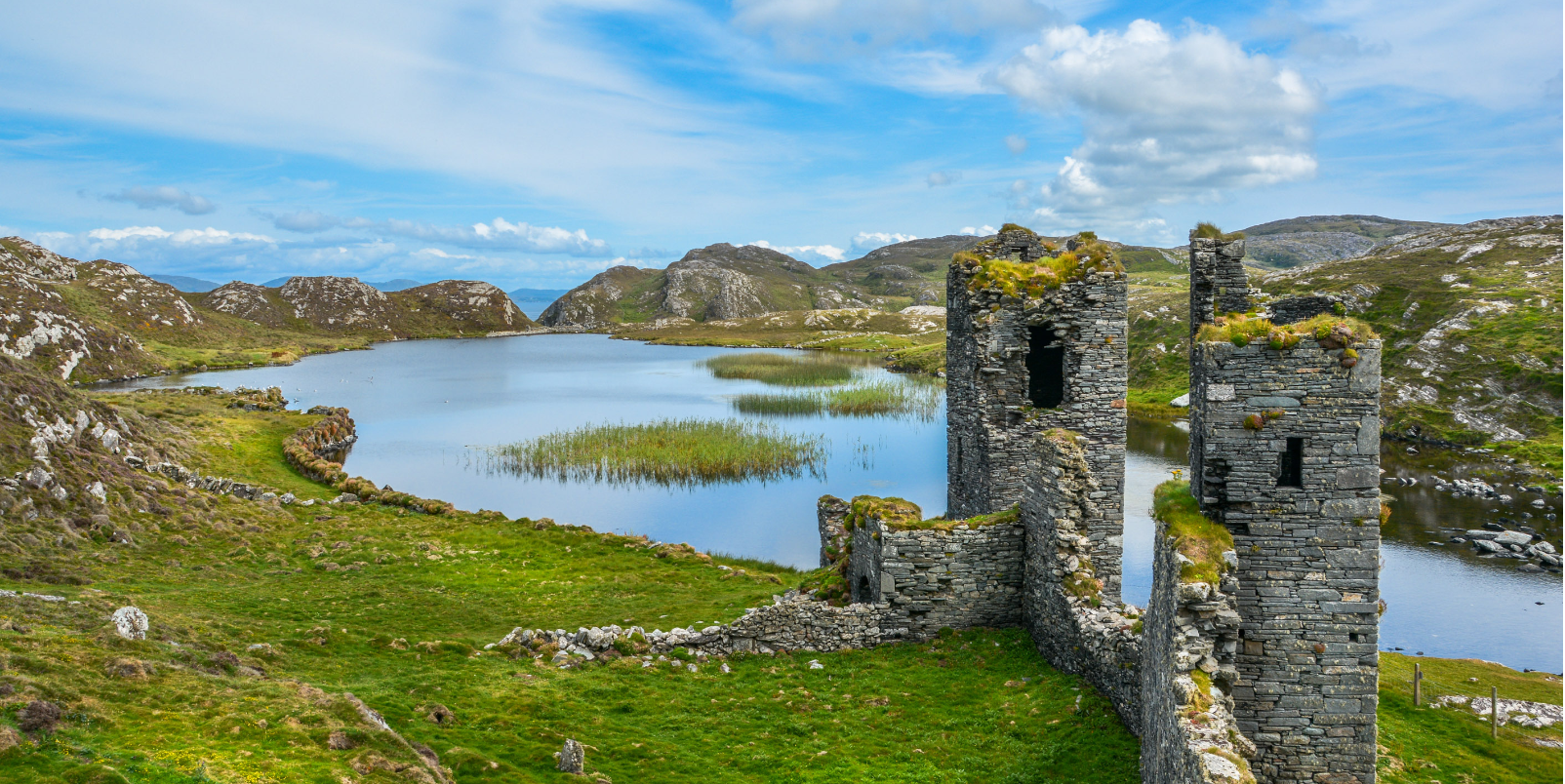 Ruines de Three Castle Head, comté de Cork