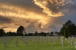 Le cimetière militaire américain de Colleville-sur-mer (photo recadrée)