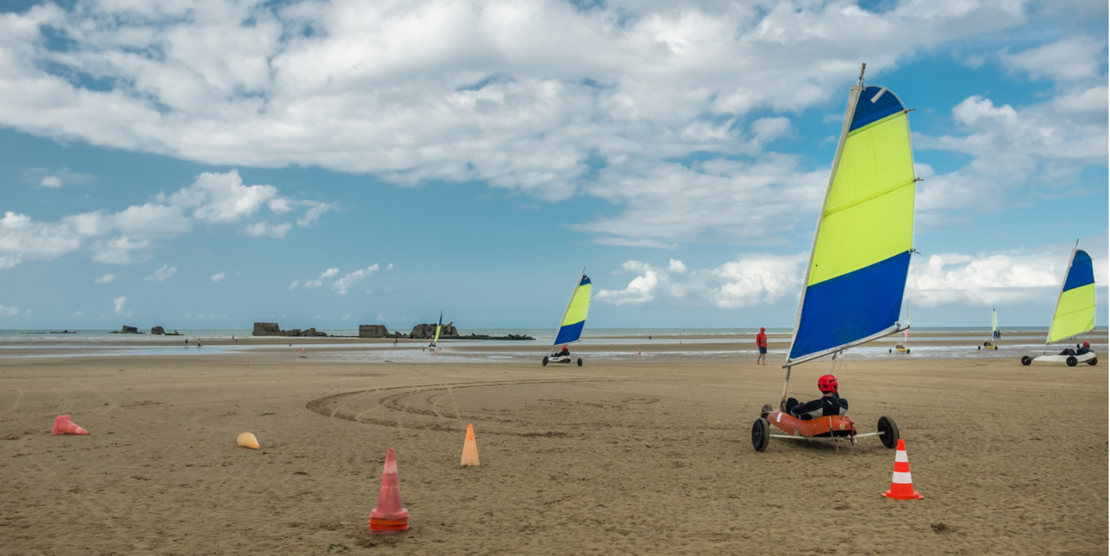 Char à voile à Asnelles