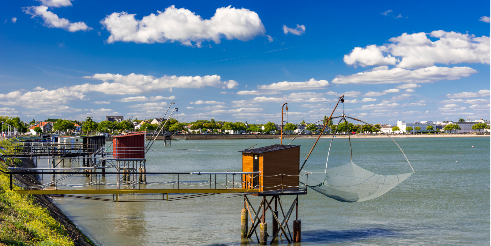 Cabanes de pêcheurs à Saint-Nazaire