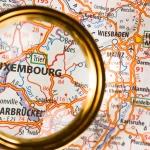 Luxembourg sur une carte