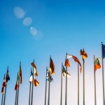 drapeaux du Parlement Europen