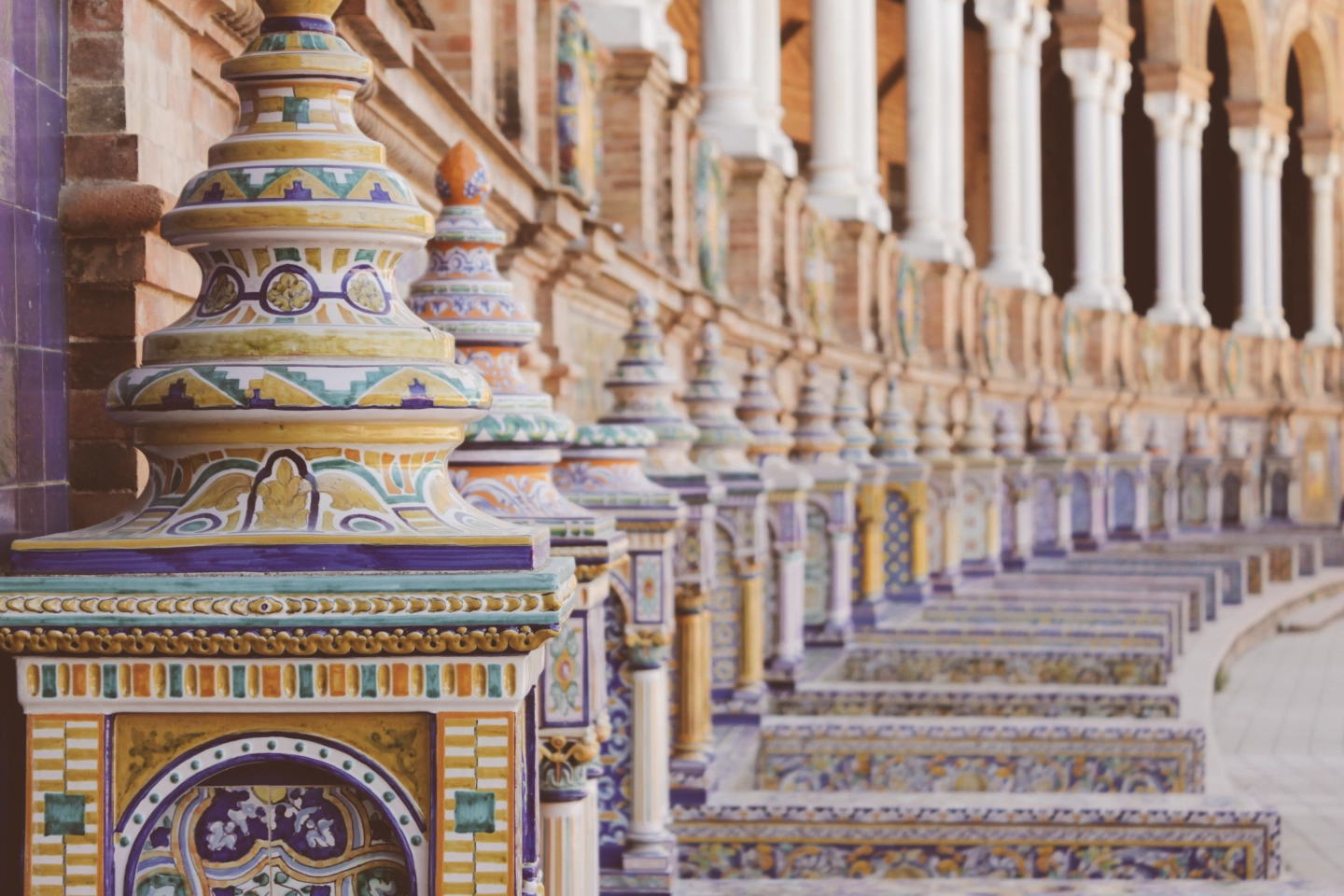 Intérieur Plaza de Espana à Séville