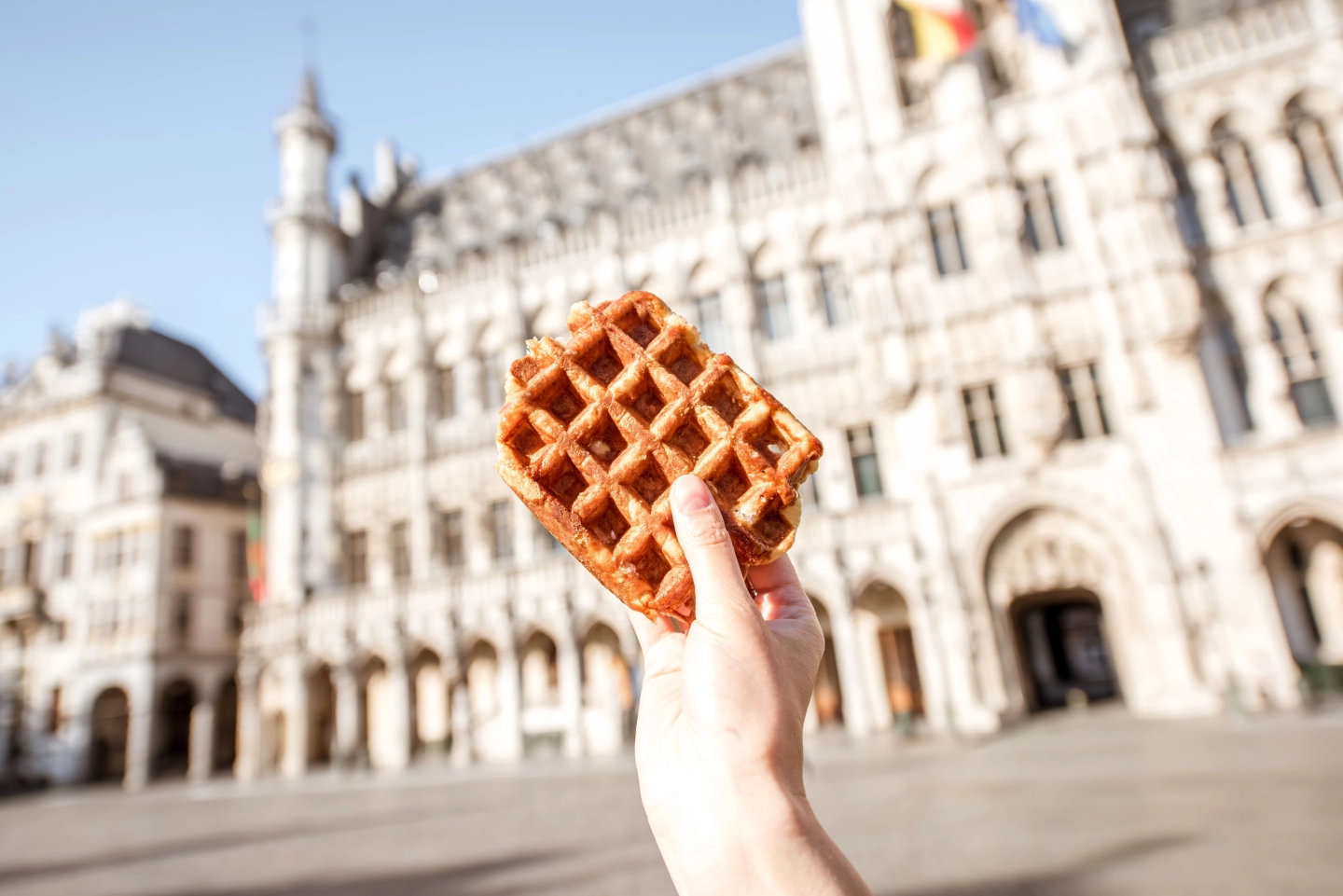 Traditional belgian waffle